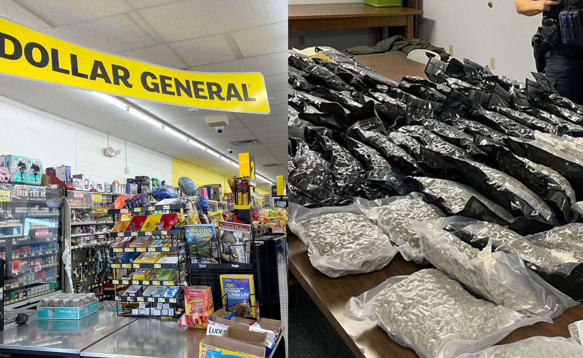 Nearly 100 pounds of Marijuana found in 'suspicious' packages at Dollar